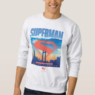 Superman Metropolis Skyline Sweatshirt