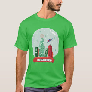 Superman Metropolis Snow Globe Graphic T-Shirt