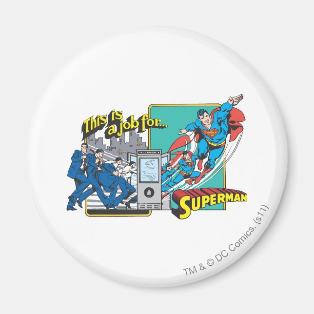 Superman Phonebooth Magnet (Front)