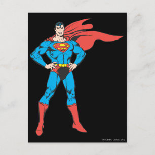 Superman Posing Postcard
