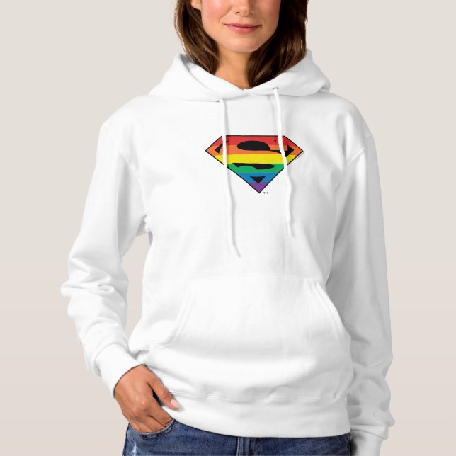 Superman Rainbow Logo Hoodie (Front)