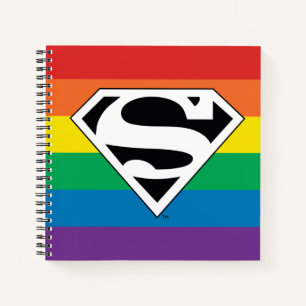 Superman Rainbow Logo Notebook
