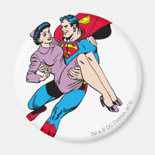 Superman rescues Louis Magnet