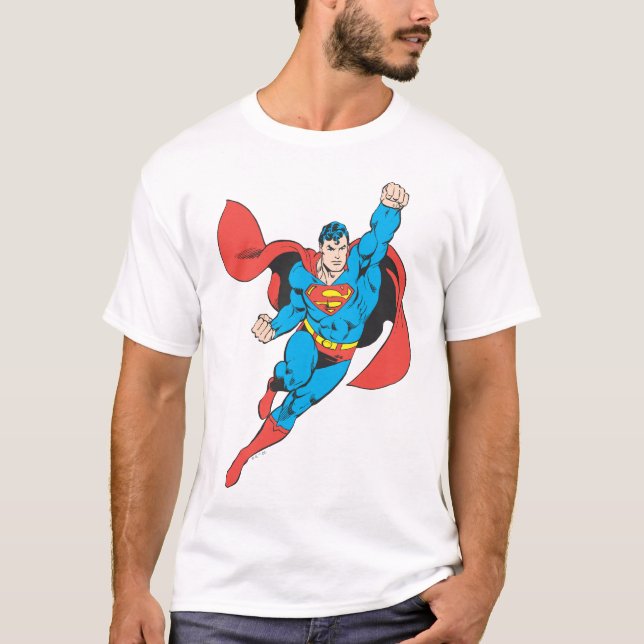 Superman Right Fist Raised T-Shirt (Front)