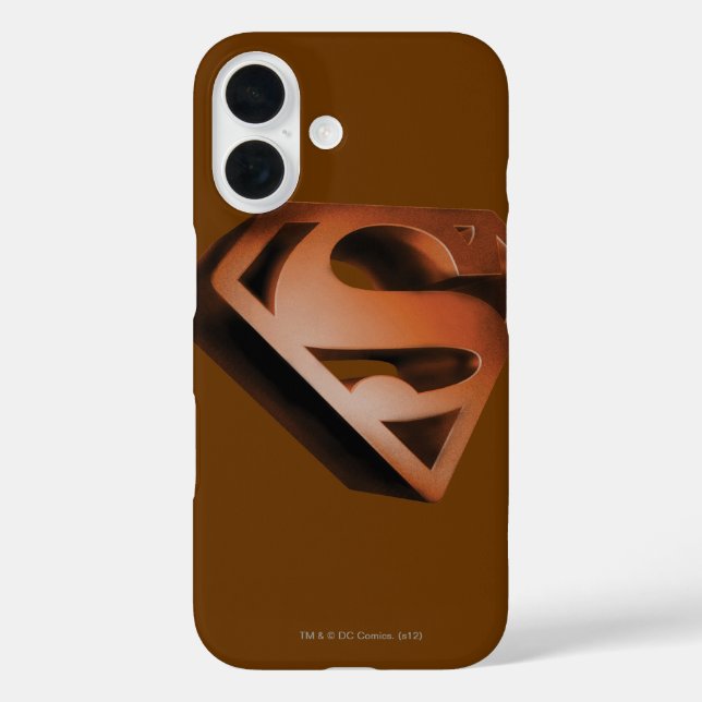 Superman S-Shield | 3D Grainy Logo Case-Mate iPhone Case (Back)