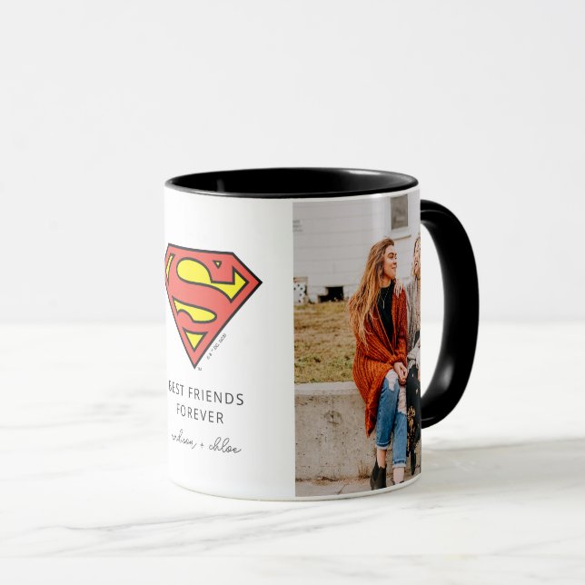 Superman S-Shield | Best Friends Photo Mug (Front Right)