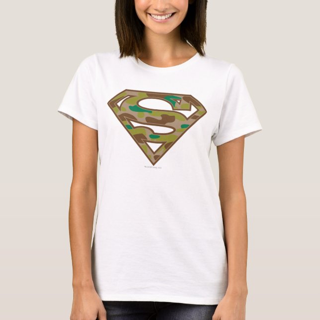 Superman S-Shield | Camouflage Logo T-Shirt (Front)