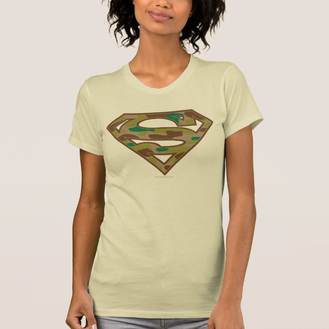 Superman S-Shield | Camouflage Logo T-Shirt (Front)