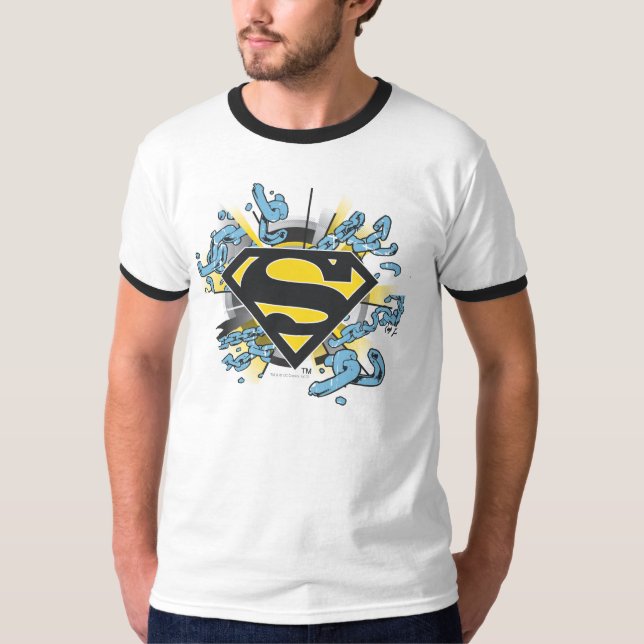Superman S-Shield | Chains Logo T-Shirt (Front)