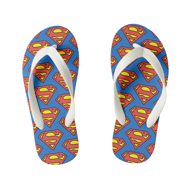 Superman S-Shield | Classic Logo Kid's Jandals (Footbed)
