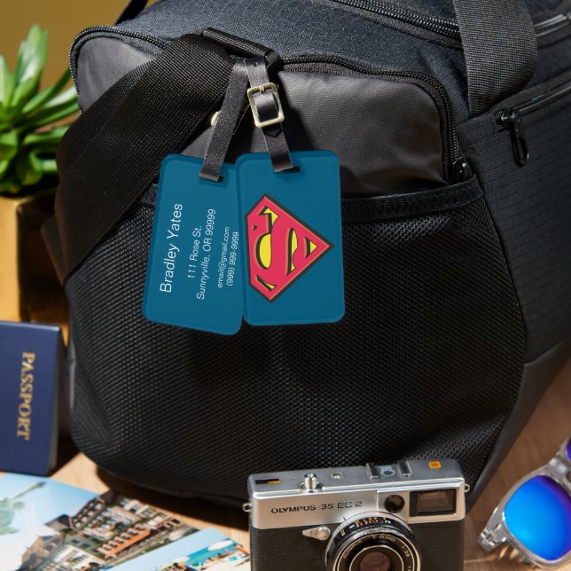 Superman S-Shield | Classic Logo Luggage Tag (Front & Back)