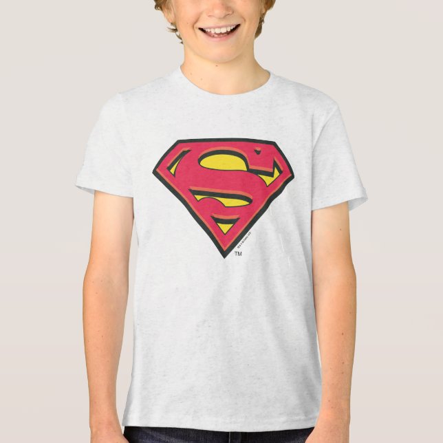 Superman S-Shield | Classic Logo Tri-Blend Shirt (Front)