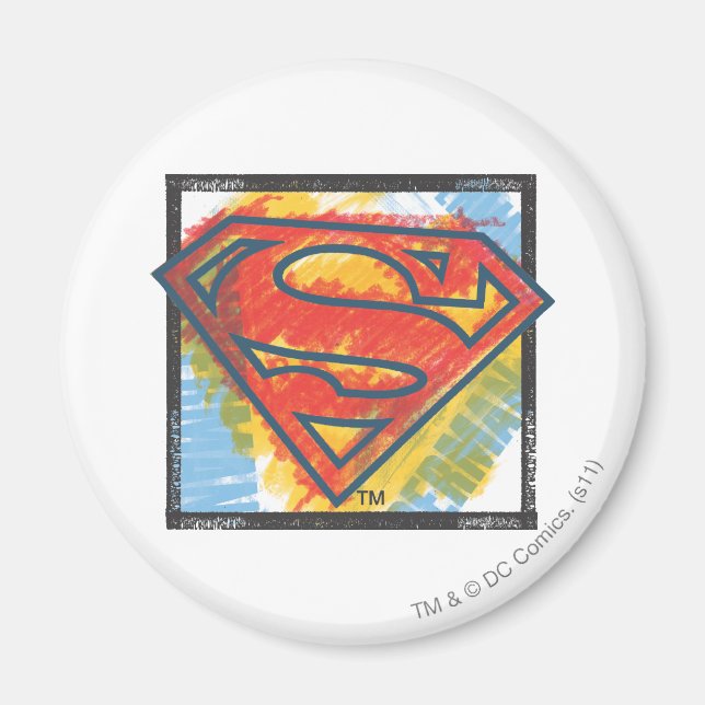 Superman S-Shield | Coloured Logo Magnet (Front)