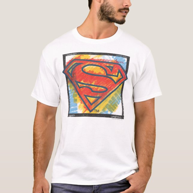 Superman S-Shield | Coloured Logo T-Shirt (Front)