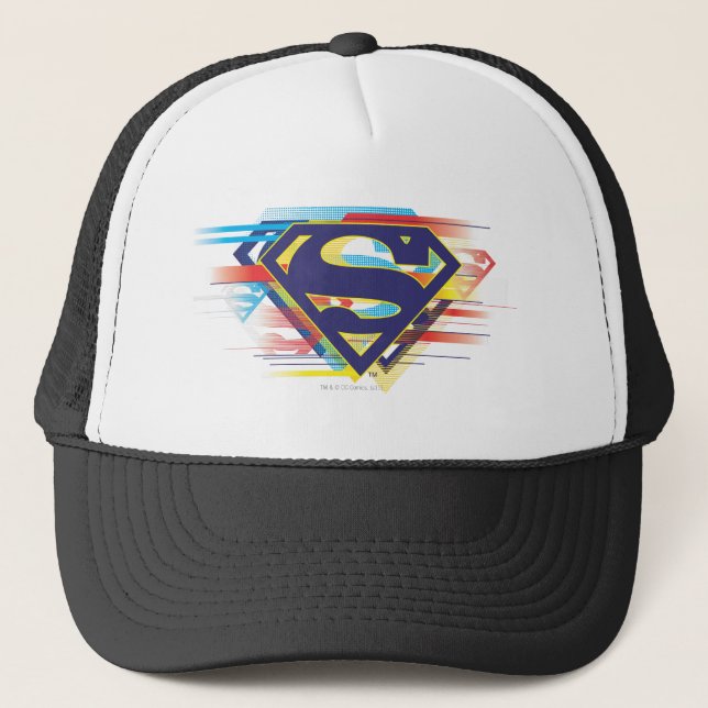 Superman S-Shield | Colourful Logo Trucker Hat (Front)