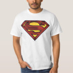 Superman S-Shield | Darkened Red Logo T-Shirt<br><div class="desc">World Hero</div>