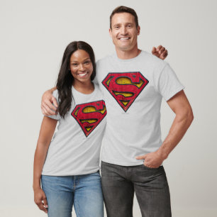 Superman S-Shield   Distressed Logo T-Shirt