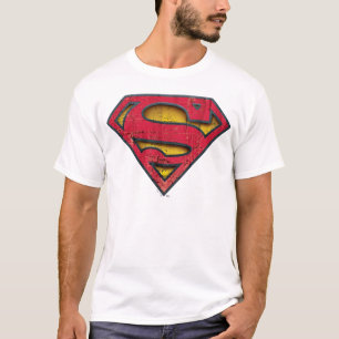 Superman S-Shield   Distressed Logo T-Shirt