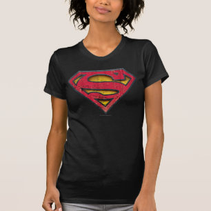 Superman S-Shield   Distressed Logo T-Shirt