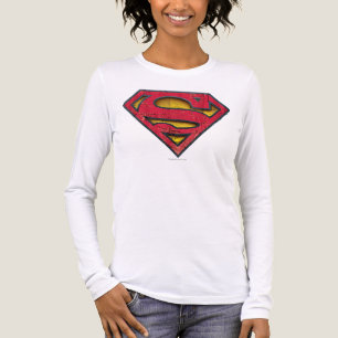 Superman S-Shield   Distressed Logo Tri-Blend Shirt