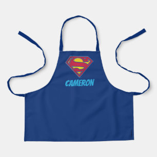 Superman S-Shield   Dot Logo   Add Your Name Apron