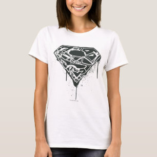 Superman S-Shield Fragmented Splatter Logo T-Shirt