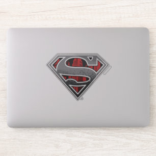 Superman S-Shield Grey and Red City Logo