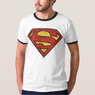 Superman S-Shield Grunge Logo T-Shirt