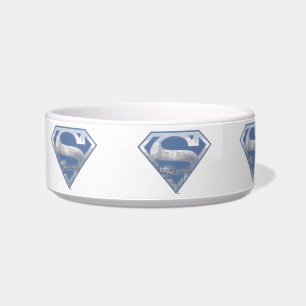 Superman S-Shield Light Blue City Logo Bowl