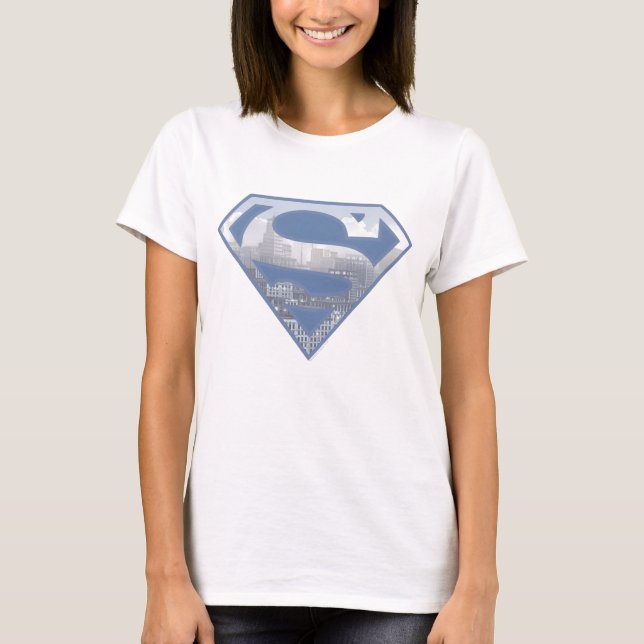 Superman S-Shield | Light Blue City Logo T-Shirt (Front)