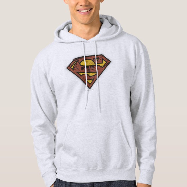 Superman S-Shield | Newspaper Logo Hoodie (Front)