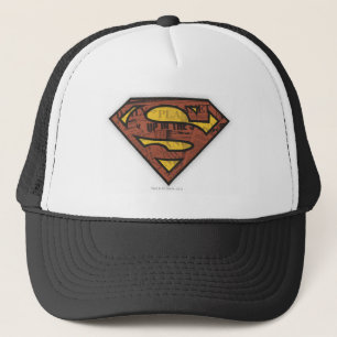 Superman S-Shield Newspaper Logo Trucker Hat