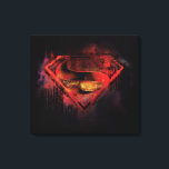 Superman S-Shield | Painted Logo Canvas Print<br><div class="desc">Superman Monthly Trend</div>
