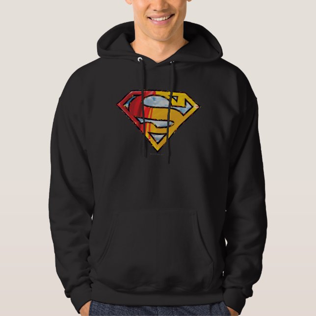 Superman S-Shield | Red and Orange Logo Hoodie (Front)