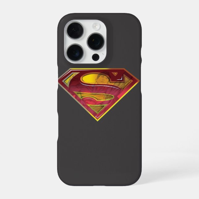 Superman S-Shield | Reflection Logo iPhone Case (Back)