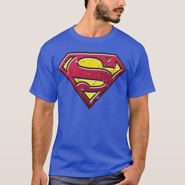 Superman S-Shield | Scratches Logo T-Shirt (Front)