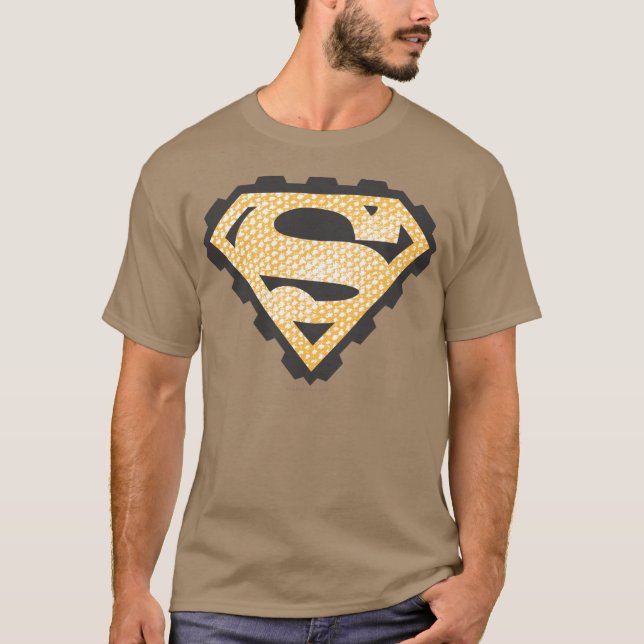 Superman S-Shield | Tan Logo T-Shirt (Front)