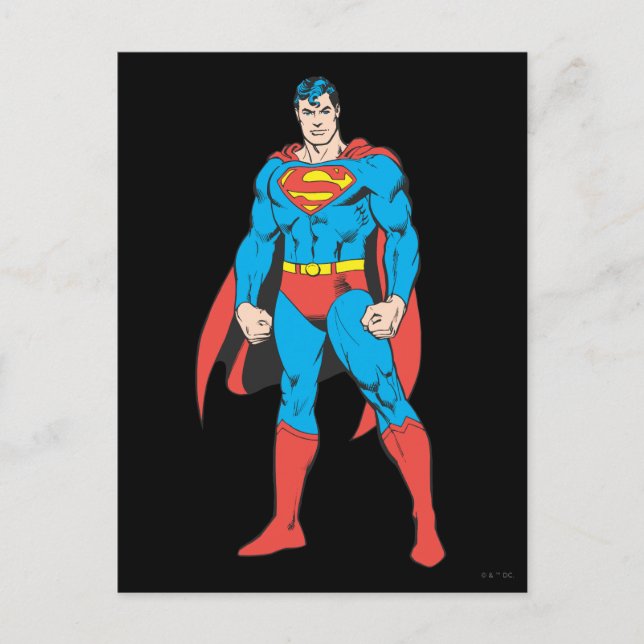 Superman Standing Postcard (Front)