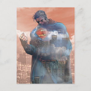 Superman Standing Postcard