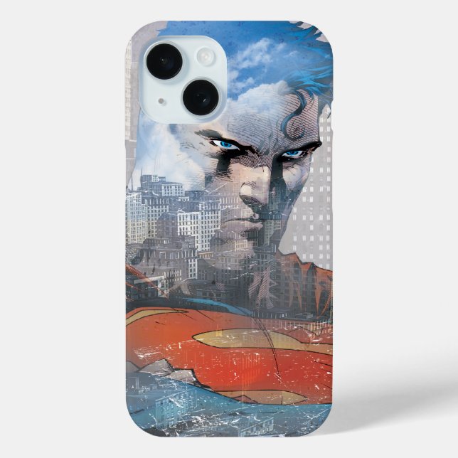 Superman Stare Case-Mate iPhone Case (Back)