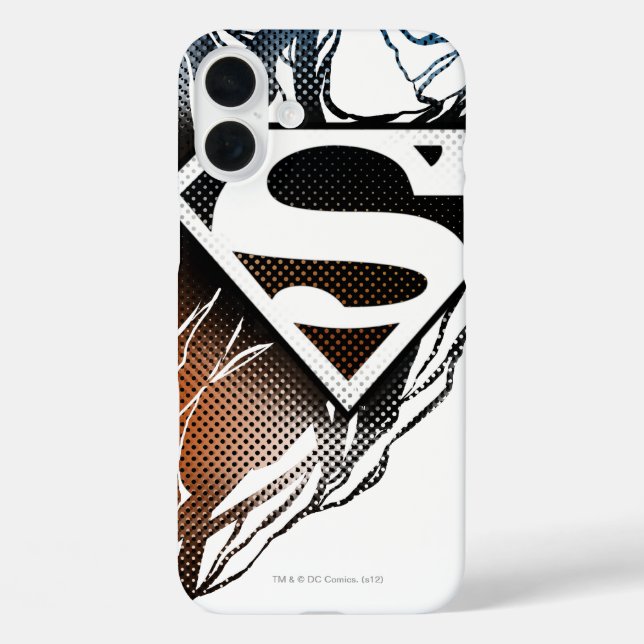 Superman Stylised | Blue Orange Logo Case-Mate iPhone Case (Back)