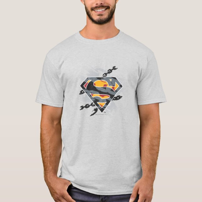 Superman Stylised | Chains Logo T-Shirt (Front)