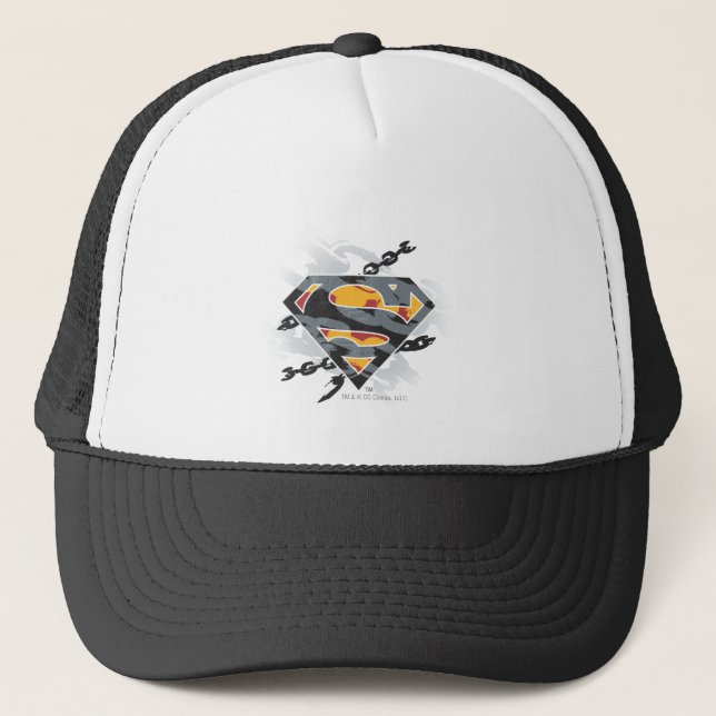 Superman Stylised | Chains Logo Trucker Hat (Front)