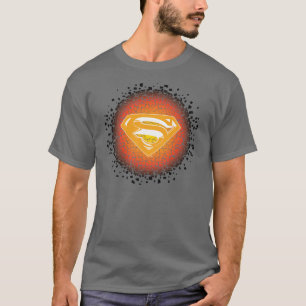 Superman Stylised   Crackle Logo T-Shirt