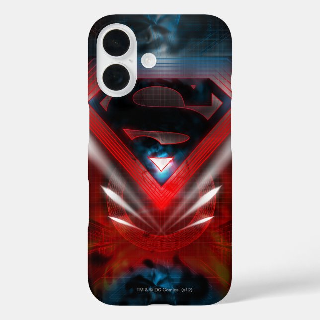 Superman Stylised | Futuristic Logo Case-Mate iPhone Case (Back)