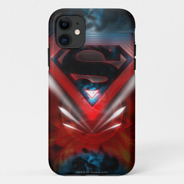 Superman Stylised | Futuristic Logo Case-Mate iPhone Case (Back)