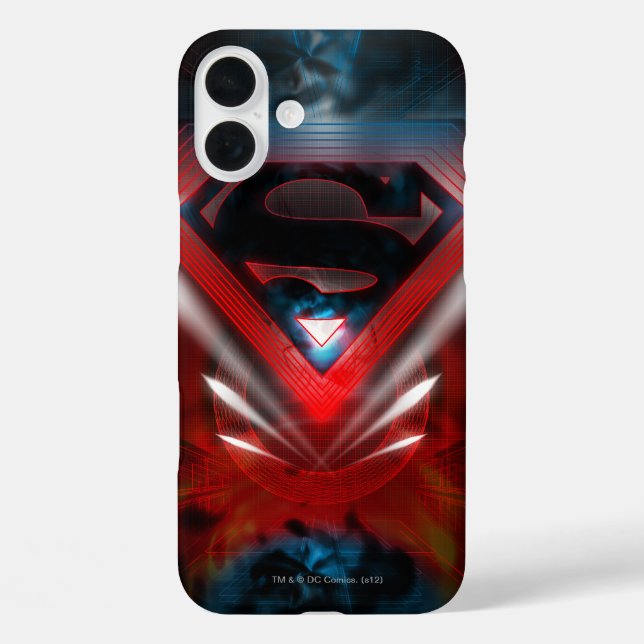 Superman Stylised | Futuristic Logo Case-Mate iPhone Case (Back)