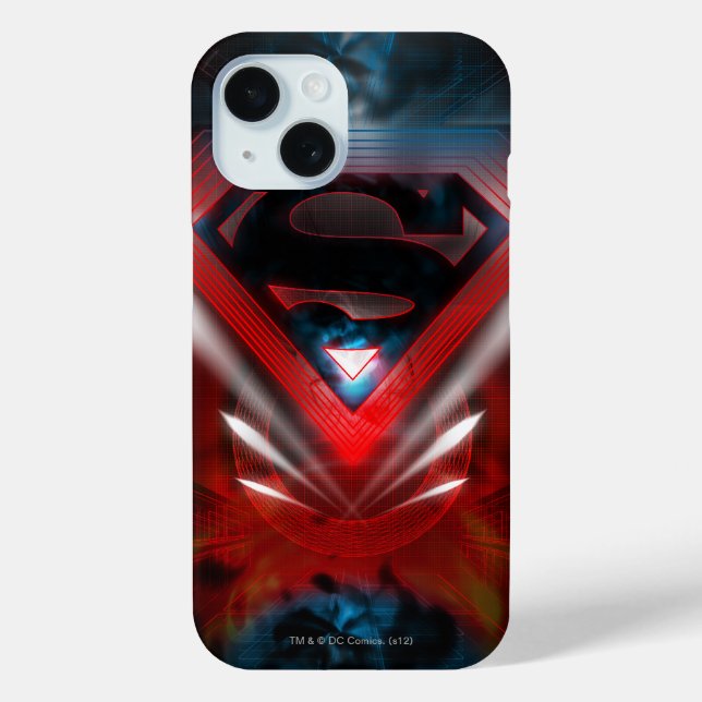 Superman Stylised | Futuristic Logo Case-Mate iPhone Case (Back)