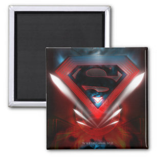 Superman Stylised   Futuristic Logo Magnet