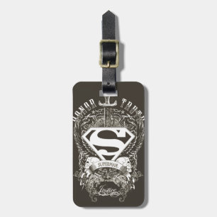 Superman Stylised   Honour, Truth and Justice Logo Luggage Tag
